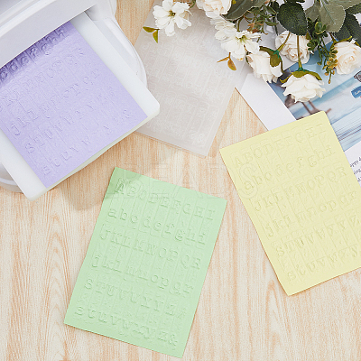 Plastic Embossing Folders DIY-WH0632-93A-1