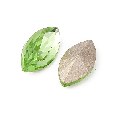 Pointed Back Glass Rhinestone Cabochons RGLA-T083-5x10mm-20-1
