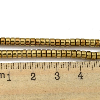 Electroplated Synthetic Non-magnetic Hematite Beads Strands G-K361-A04-01-1