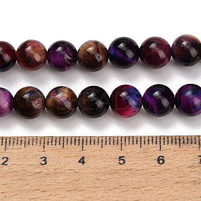 Natural Tiger Eye Beads Strands LS-G-B133-A02-8mm-10-1