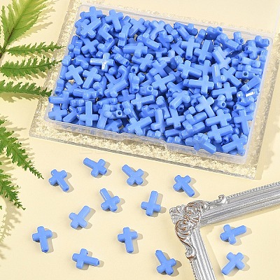 200Pcs Opaque Acrylic Beads SACR-FS0001-39G-1
