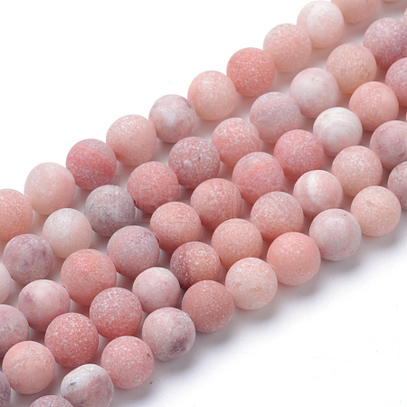 Natural Jade Beads Strands G-T055-8mm-24-1