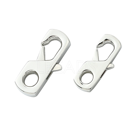 2Pcs 2 Styles 316 Surgical Stainless Steel Lobster Claw Clasps FIND-CJ0011-12-1