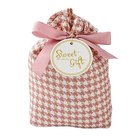 Cloth Tartan Gift Candy Drawstring Bags ST-CJ0003-01A-1