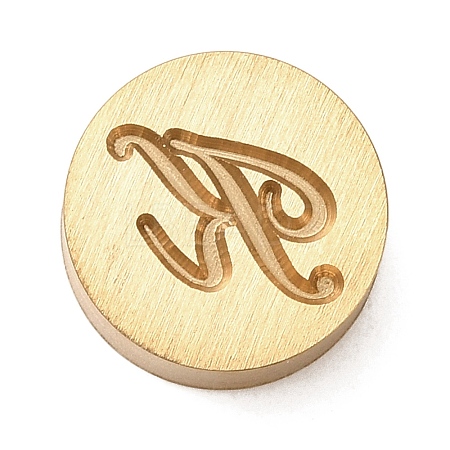 Golden Tone Brass Letter Stamps LS-KK-R005-01K-1
