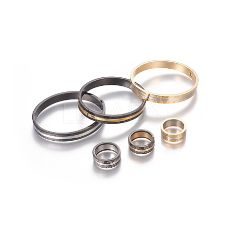304 Stainless Steel Jewelry Sets SJEW-L177-07-1