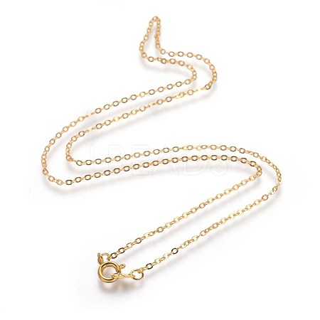 Brass Cable Chain Necklaces SW028-G-1