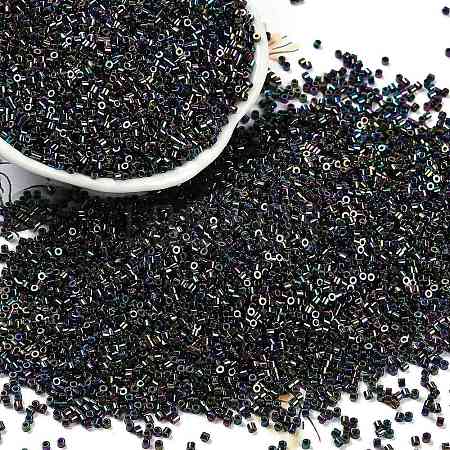 Electroplate Glass Seed Beads SEED-H003-10M-1