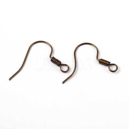Brass Earring Hooks KK-Q363-AB-NF-1