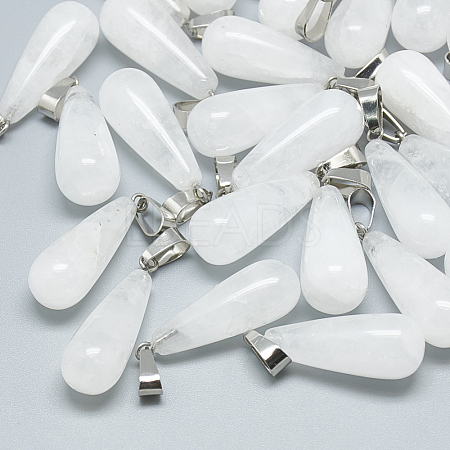 Natural Quartz Crystal Pendants X-G-T081-26-1