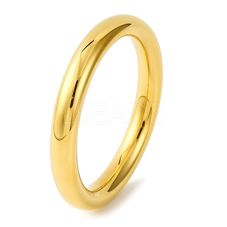 Ion Plating(IP) Plain 304 Stainless Steel Bangles for Women Hand Polished  BJEW-B104-32C-G-1