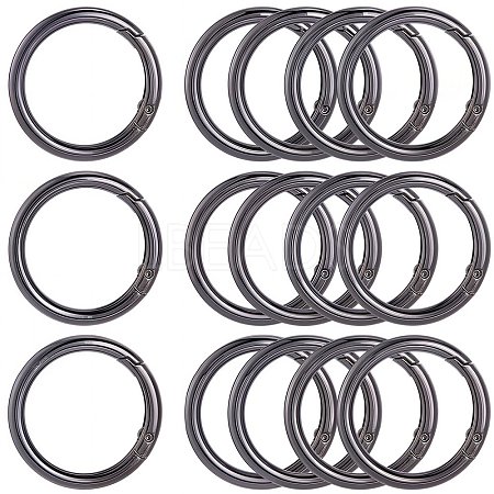 10Pcs Alloy Spring Gate Rings FIND-SP0001-38B-1