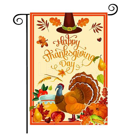 Garden Flag for Thanksgiving Day AJEW-WH0284-11-1