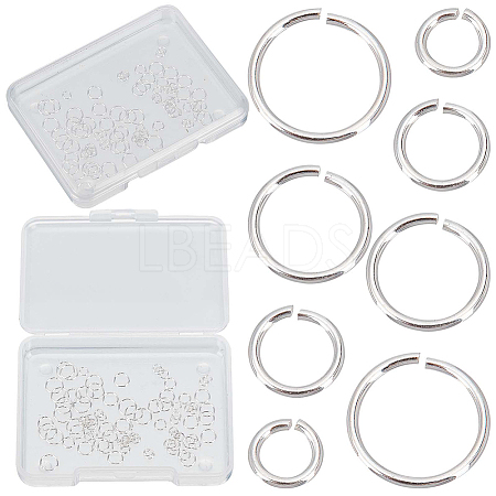 925 Sterling Silver Open Jump Rings FIND-CN0001-75B-1