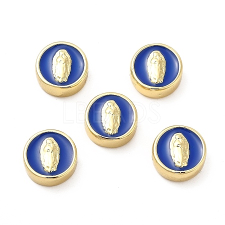 Brass Enamel Beads KK-E068-VB151-1-1