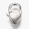 Non-Tarnish Polished 316 Surgical Stainless Steel Lobster Claw Clasps X-STAS-Z013-08P-2