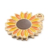 Thanksgiving Day Alloy Enamel Pendants X-ENAM-D060-01A-KCG-3
