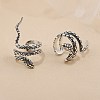 925 Sterling Silver Cuff Earrings EJEW-BB60081-2
