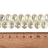 Electroplate Baking Paint Transparent Glass Beads Strands GL-N005-02A-C15-4