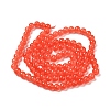 Baking Paint Imitation Jade Glass Round Bead Strands X-DGLA-Q021-8mm-32-3