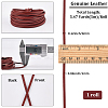 5M Cowhide Leather Cords for DIY Craft WL-GF0001-25A-04-2