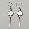 314 Stainless Steel Earring Hooks LS-STAS-WH0046-01B-1