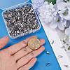 500Pcs 304 Stainless Steel Snap on Bails STAS-SP0001-72-3