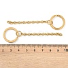Ion Plating(IP) 304 Stainless Steel Split Key Ring Clasps STAS-L226-009A-G-3