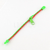 Plastic Zipper Bracelets BJEW-A060-M3-4