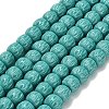 Synthetic Coral Dyed Carved Beads BSHE-H114-01A-1