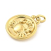 304 Stainless Steel Pendants Rhinestone Settings LS-STAS-O009-01D-G-2