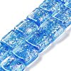 Handmade Dichroic Foil Glass Beads Strands DICH-U001-07G-1