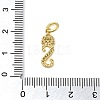 Brass Micro Pave Cubic Zirconia Pendants KK-M273-01G-S-3