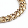 Unisex 304 Stainless Steel Curb Chain Bracelet & Necklace Jewelry Sets X-SJEW-L198-002G-5