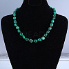 Natural Turquoise Nuggets Beaded Necklaces FS-WG33916-01-2