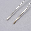 (Defective Closeout Sale) Lady's Hair Accessories Silver Color Plated Iron Rhinestone Hair Forks PHAR-XCP0004-03S-02-2