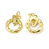 Brass Micro Pave Cubic Zirconia Bird Pendants KK-E068-VB004-1