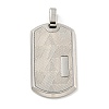 Non-Tarnish 304 Stainless Steel Pendants STAS-F307-15P-1