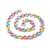 Handmade Acrylic & CCB Plastic Link Chains AJEW-JB01045-01-2