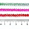 Transparent Painted Glass Beads Strands LS-DGLA-A034-T4mm-A24-3