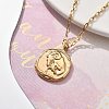 304 Stainless Steel Constellation Pendant Necklaces NJEW-K392-01G-01-2