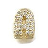 Brass Micro Pave Cubic Zirconia Multi-Strand Links KK-D295-32G-2