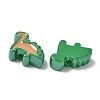 10Pcs Acrylic Enamel Beads OACR-H048-01B-04-2