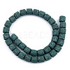 Synthetic Lava Rock Beads Strands G-S359-171F-2