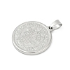 304 Stainless Steel Pendants STAS-A053-24B-P-2