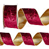 Polyester Velvet Ribbons SRIB-WH0011-356B-1