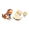 Pride Rainbow Squirrel Enamel Pin JEWB-N007-242-3