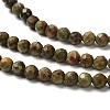 Natural African Turquoise(Jasper) Beads Strands G-RM2025524-A02-4mm-4