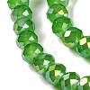 Baking Electroplate Glass Beads Strands DGLA-A039-J6MM-B11-3