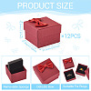 Square Cardboard Paper Ring Gift Storage Boxes CON-TAC0001-17G-4